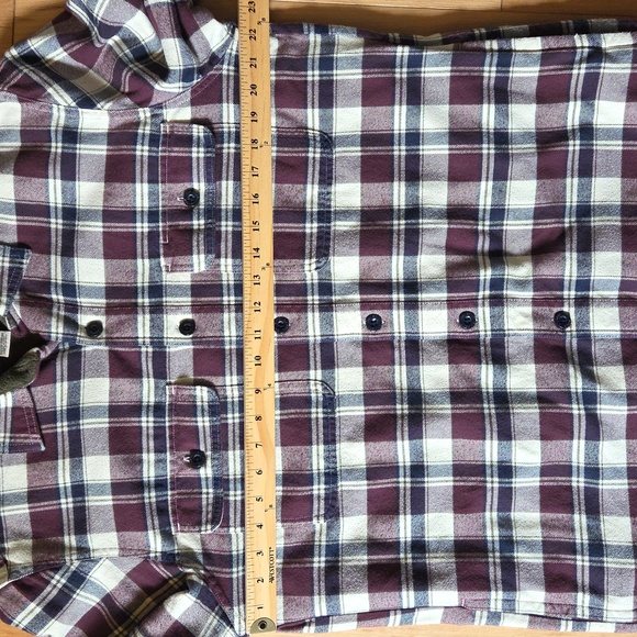 Fleece Lined Ll Bean Flannel Med Tall - Picture 3 of 8
